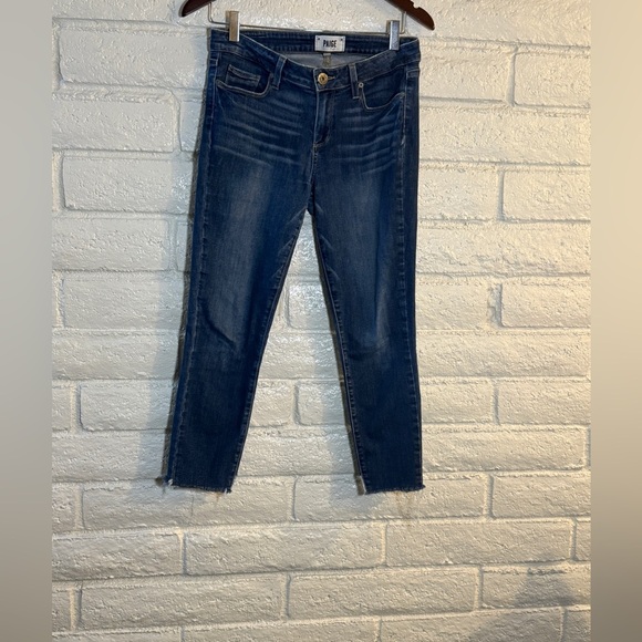 PAIGE Verdugo Ankle Jeans Frayed Hem - Picture 9 of 9